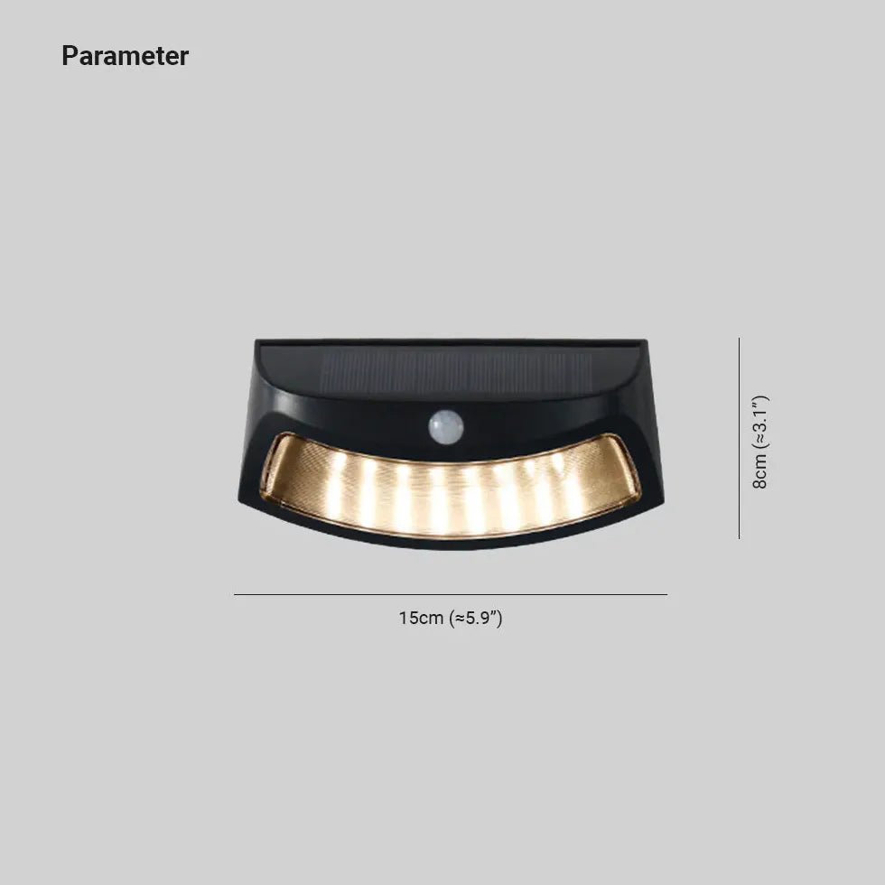 Copper Exterior Wall Lights with Solar Sensor