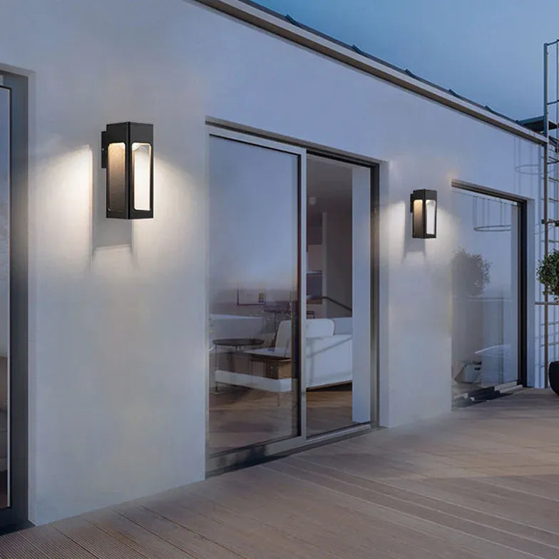 anthracite grey outdoor wall lights with sensor