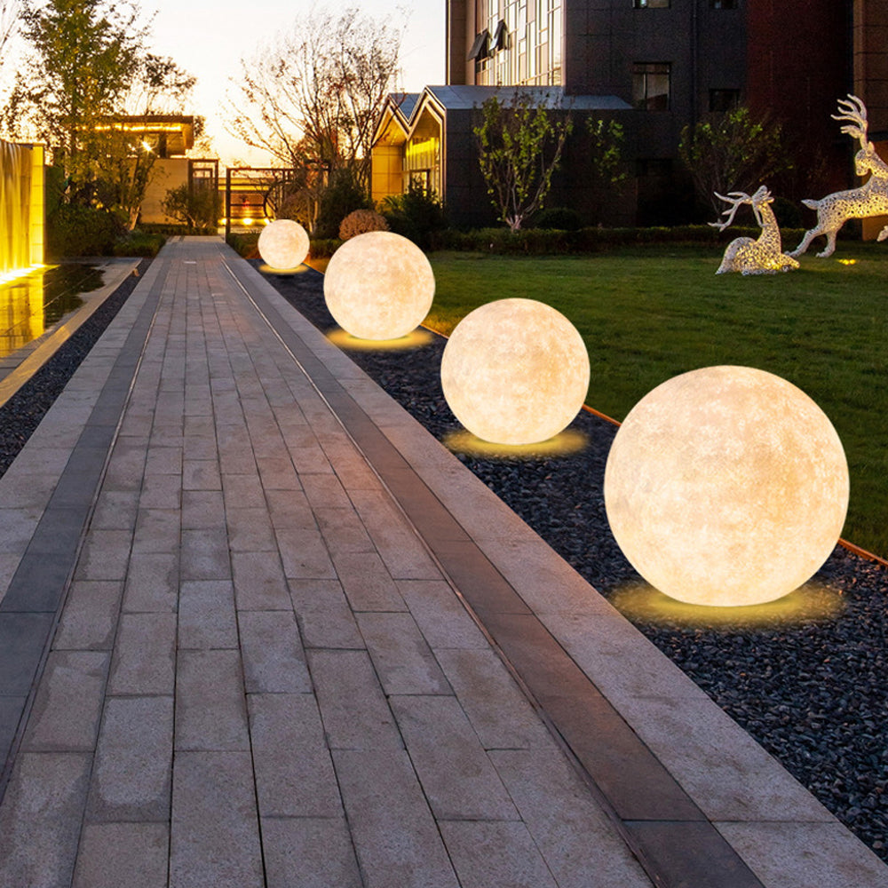 Outdoor Waterproof Solar Moon Floor Lamp