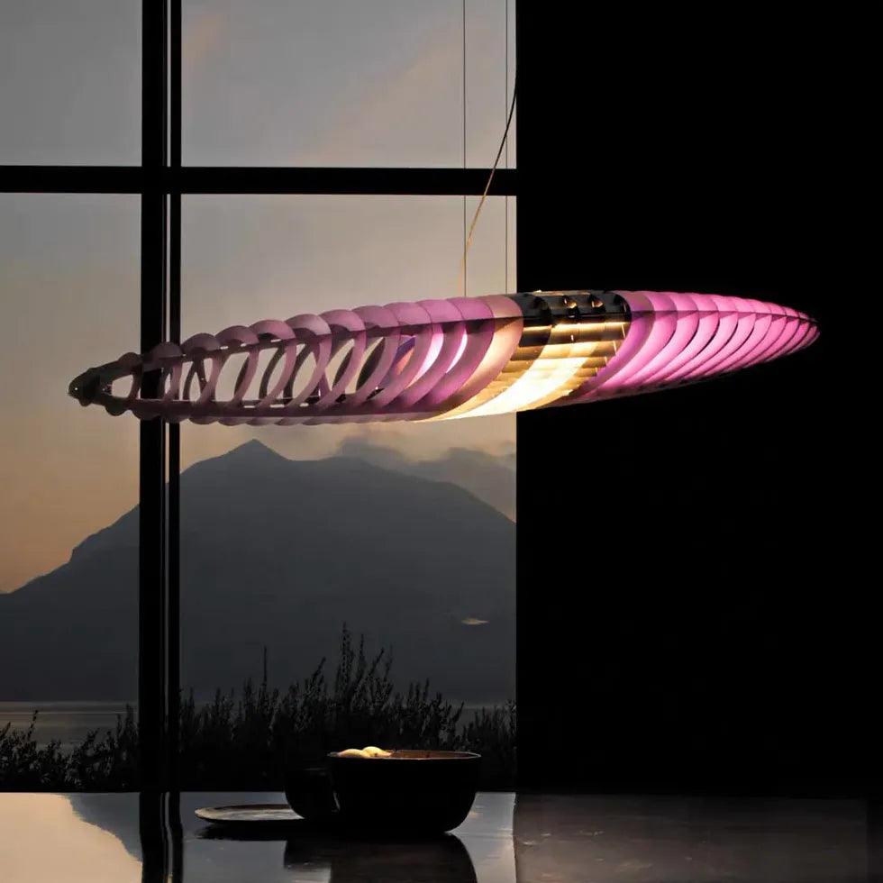 Glass Spaceship Contemporary LED Pendant Lights