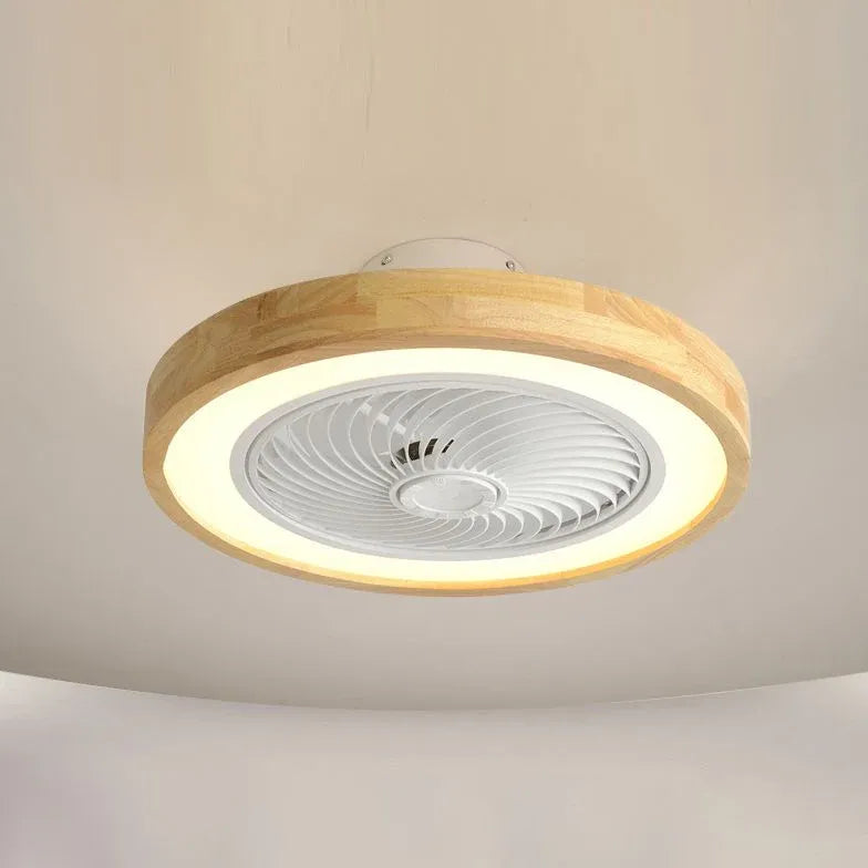 Mute Modern Wooden Ceiling Fan with Light