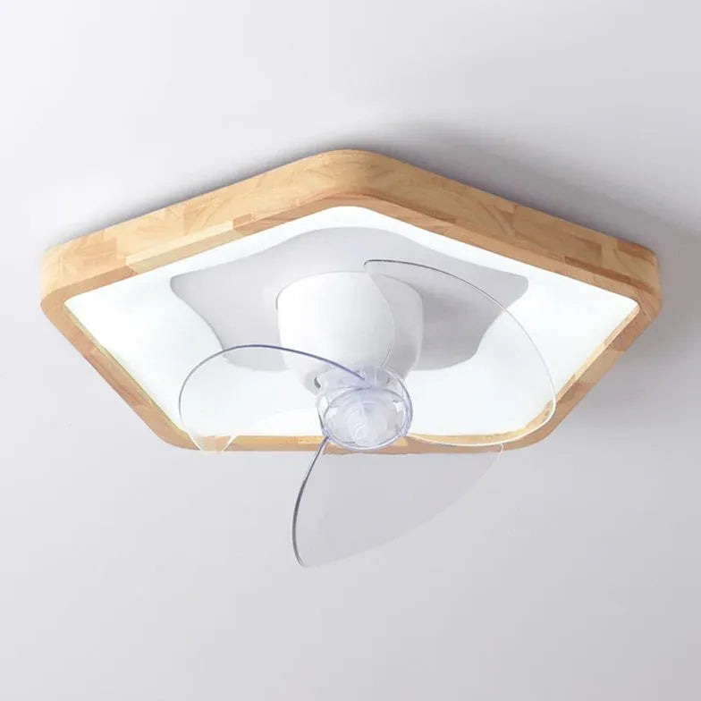 Hidden Bedroom Modern Ceiling Fan with Light