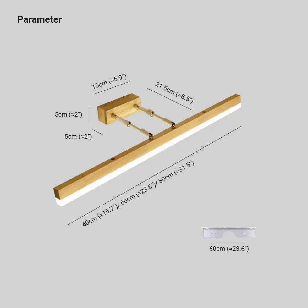 Classic Wooden Led Mirror Lights