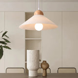 Umbrella-Shaped Wooden Kitchen Modern Pendant Light