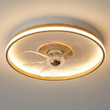 Minimalist Wooden Bedroom Light with Ceiling Fan