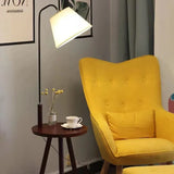 Cone-Shaped Tripod Floor Lamp with Desk Lamp