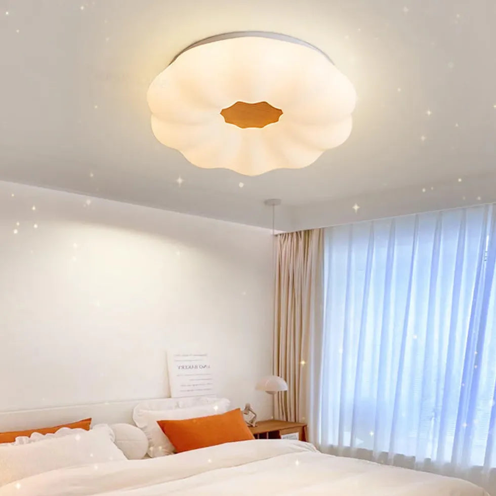 Cloud Cotton Bedroom White Flush Ceiling Lights