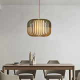 Hollow Green Kitchen Wooden Pendant Light