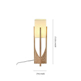 Wooden Frame Square Modern Floor Lamp