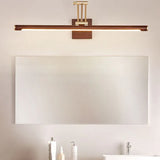 Brown Linear Adjustable Arm Mirror Lights