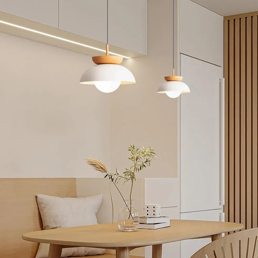 Double Hemisphere LED Modern Pendant Light