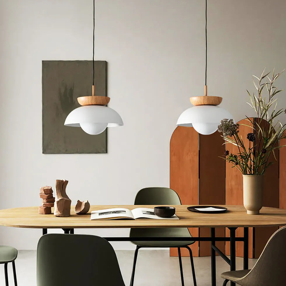 Double Hemisphere LED Modern Pendant Light