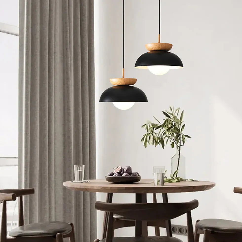 Double Hemisphere LED Modern Pendant Light