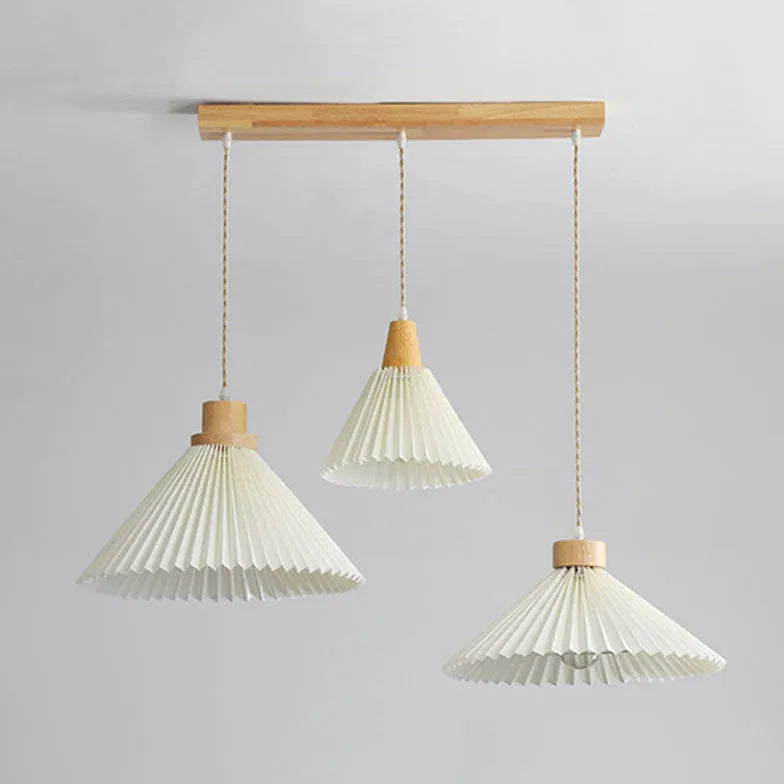 Umbrella Fold Kitchen Wooden Pendant Light