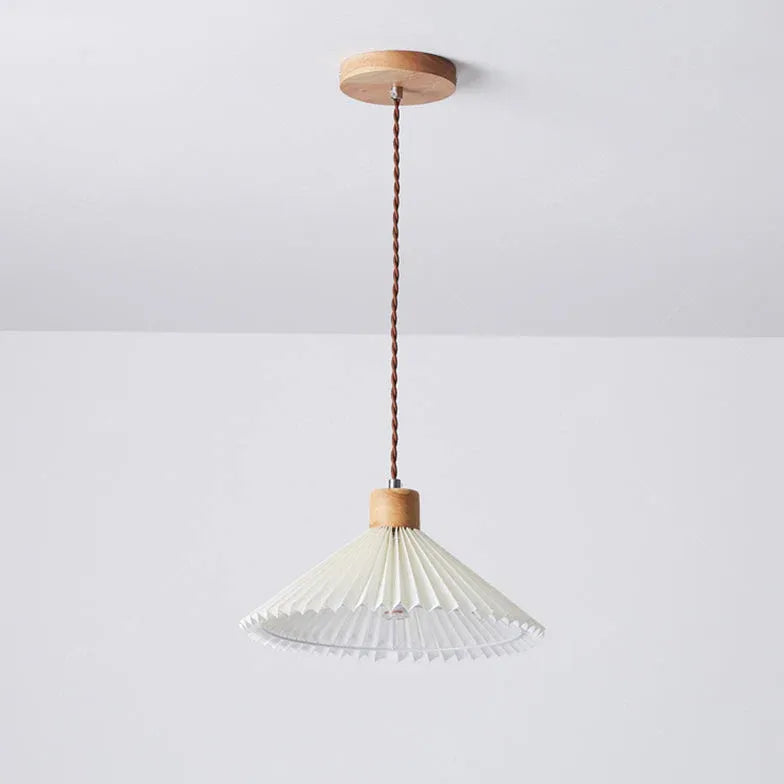 Umbrella Fold Kitchen Wooden Pendant Light