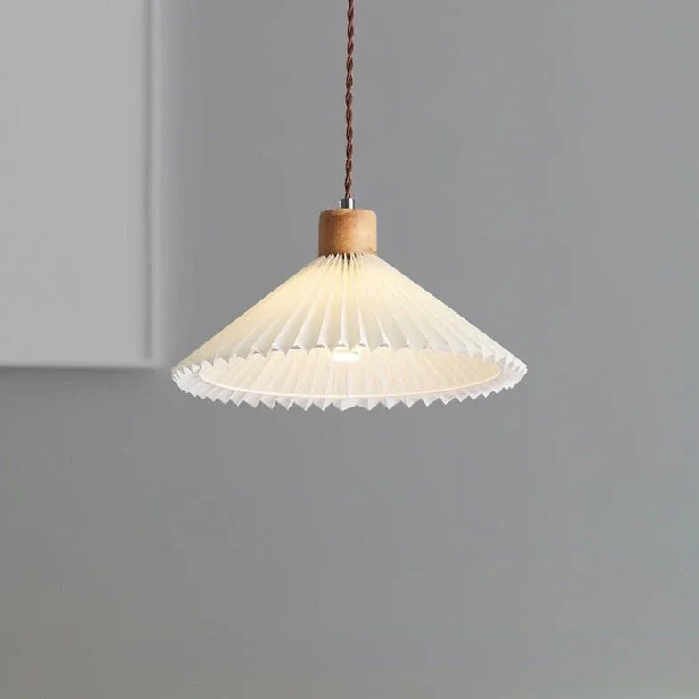 Umbrella Fold Kitchen Wooden Pendant Light