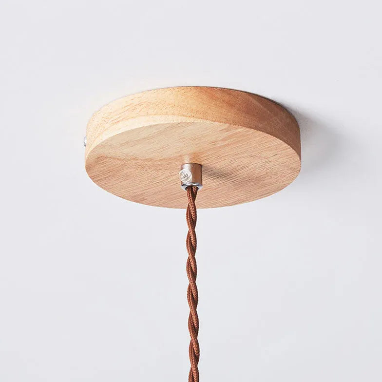 Umbrella Fold Kitchen Wooden Pendant Light