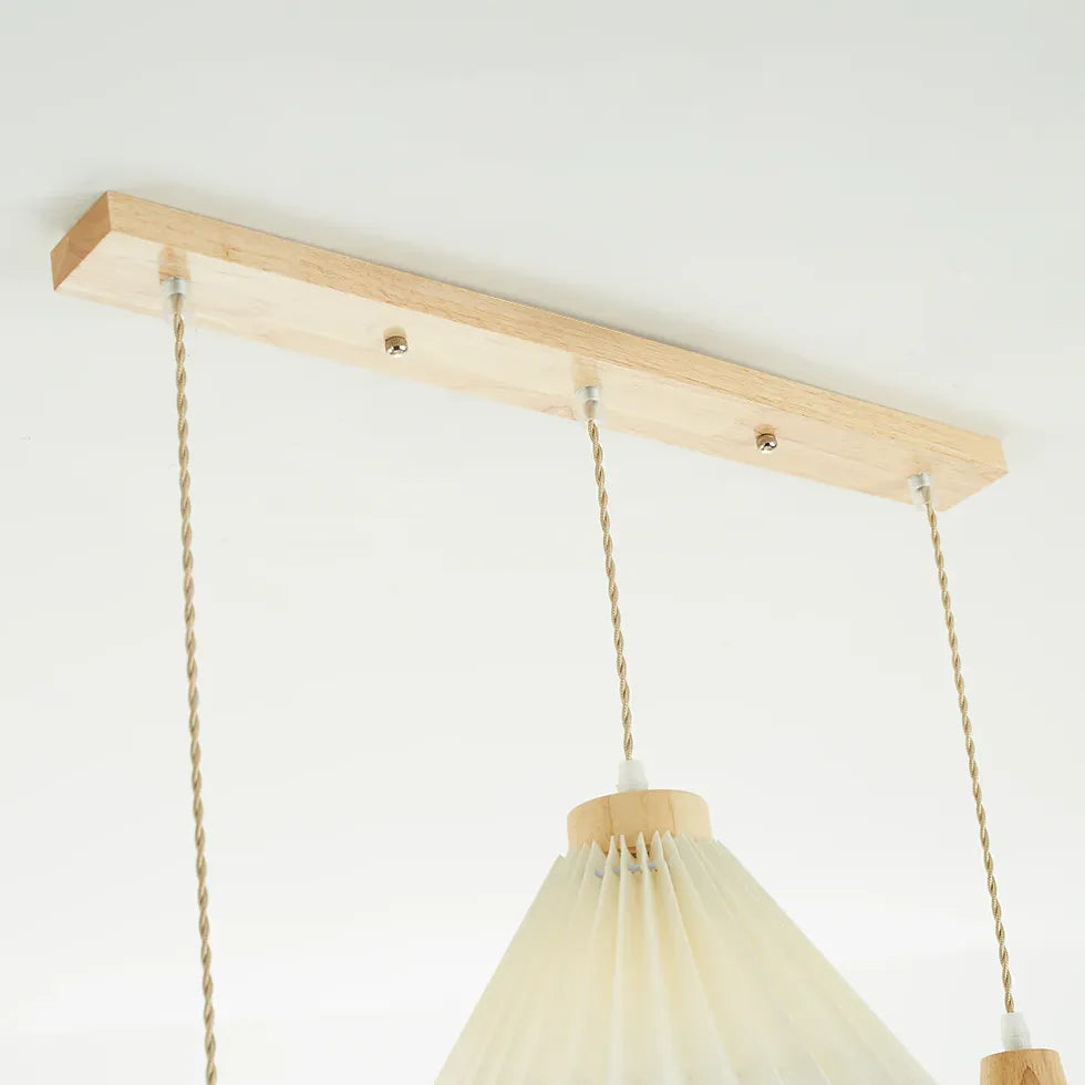 Umbrella Fold Kitchen Wooden Pendant Light