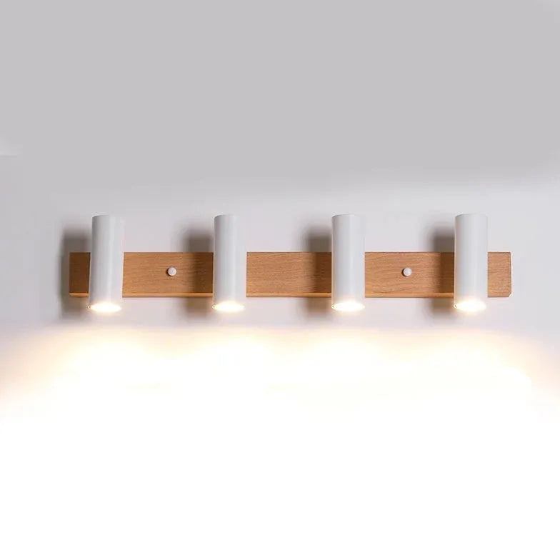 Multi Arm Wooden Bathroom Spotlights