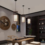 Hollowed Out Wood Rattan Kitchen Pendant Light