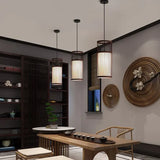 Hollowed Out Wood Rattan Kitchen Pendant Light