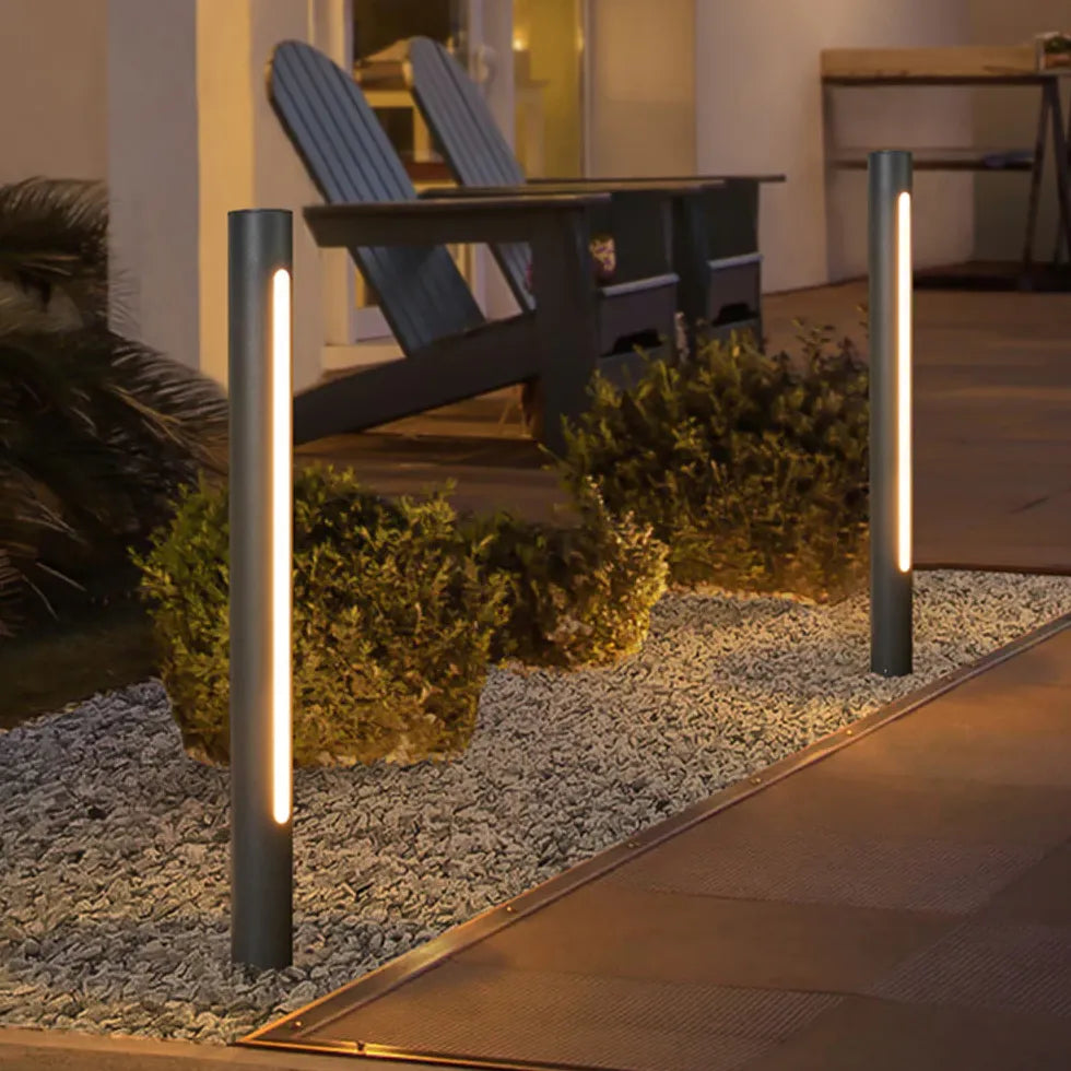 Linear Led Garden Outdoor Bollard Lights