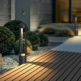 80CM Black Hollow Led Outdoor Bollard Lights