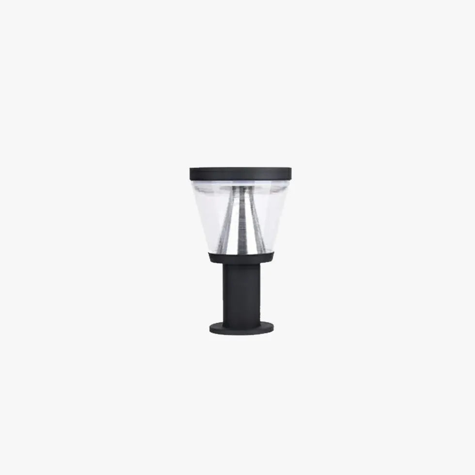 Cone Shade Solar Bollard Lights