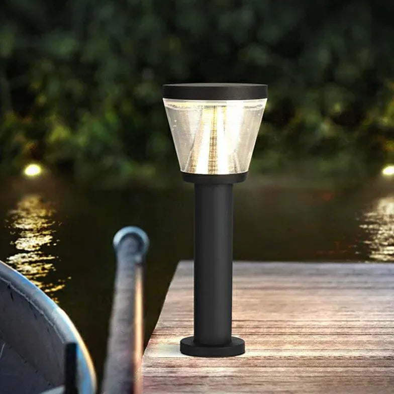 Cone Shade Solar Bollard Lights