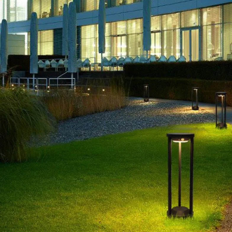 Metal Black Hollow Outdoor Floor lamps