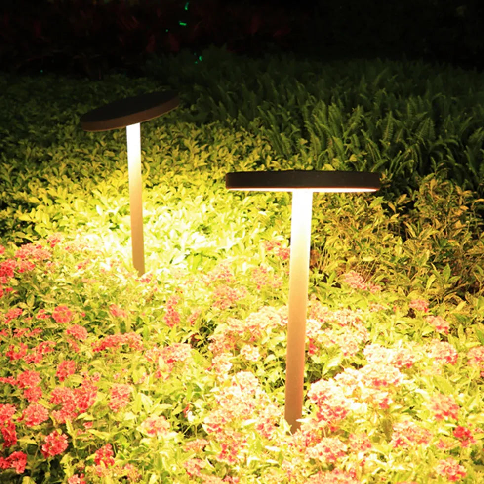 Adjustable Disc Solar Bollard Lights