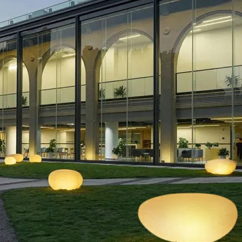 Pebble Shaped Led Outdoor Floor lamps