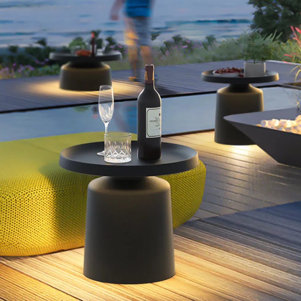 Black Table Solar Outdoor Floor lamps