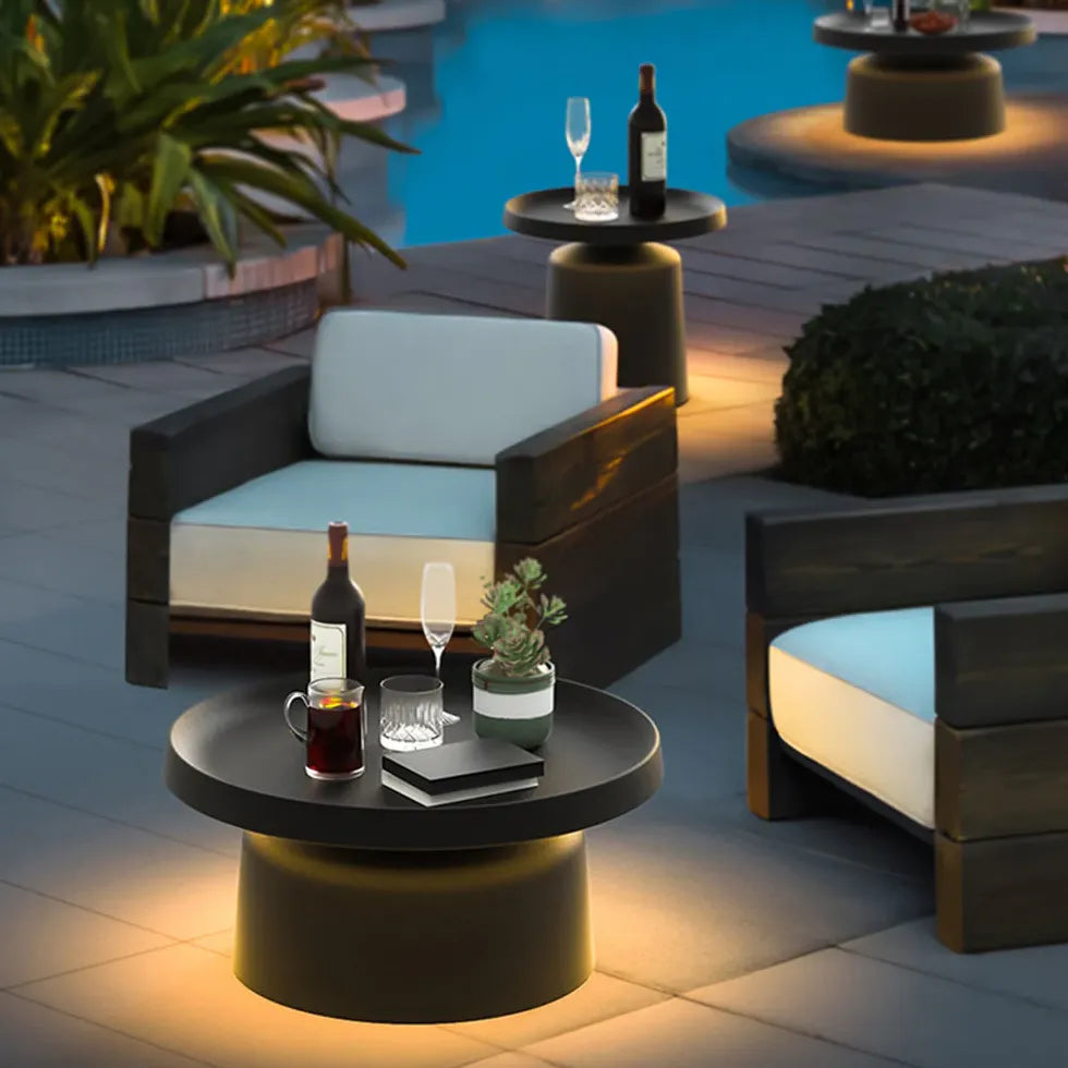 Black Table Solar Outdoor Floor lamps