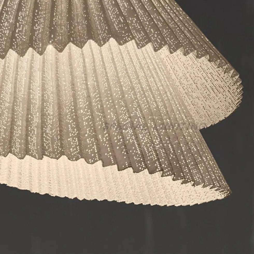 Coral Pleated Simple White Decorative Pendant Light