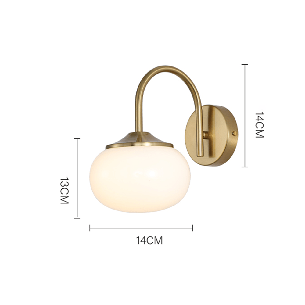 French Eye Care Cream Wall Light for Bedroom