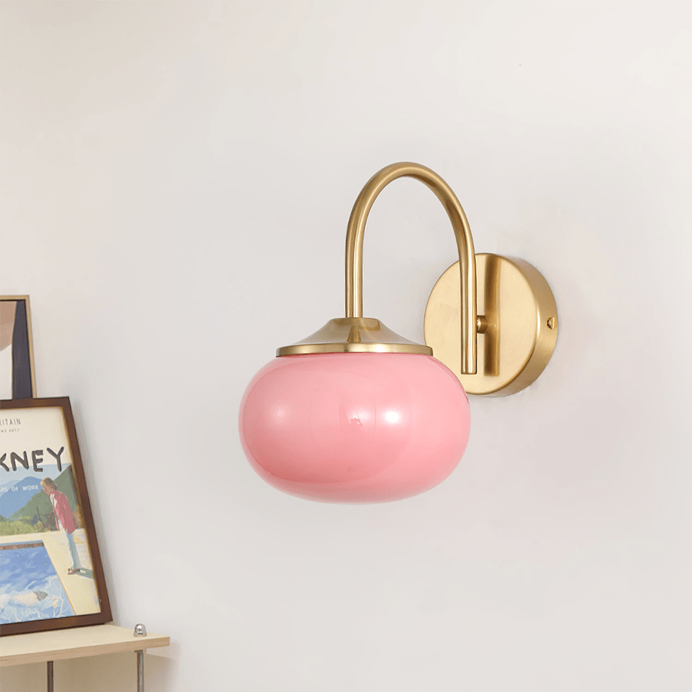 French Eye Care Cream Wall Light for Bedroom
