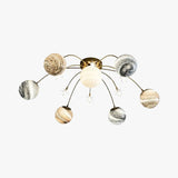 Planetary Sphere Glass Bedroom Ceiling Light