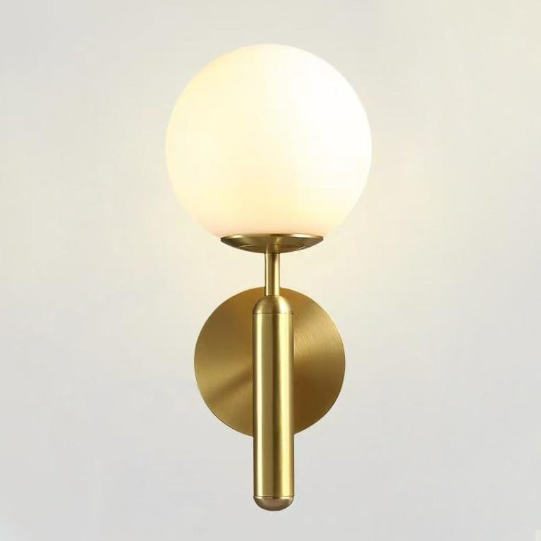 Modern Glass Globe Wall Light