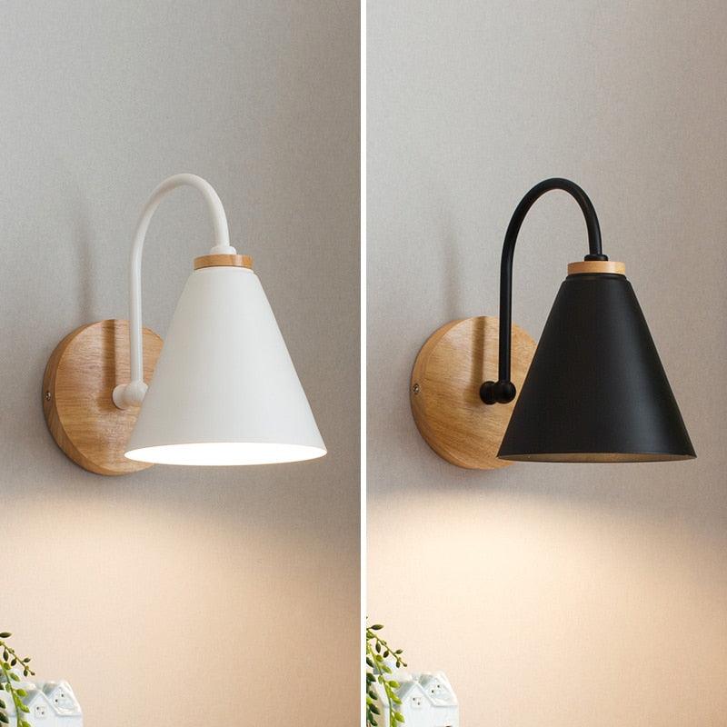 Simple Curved Industrial Black Wall Lights