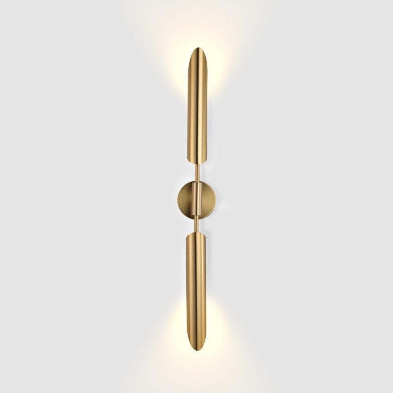 Luxury Gold Linear Up and Down Lights Indoor