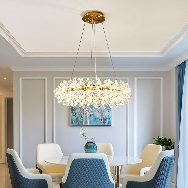 Multi-Layered Luxury Transparent Crystal Chandelier