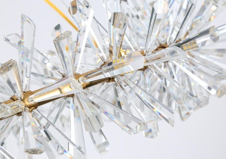 Multi-Layered Luxury Transparent Crystal Chandelier