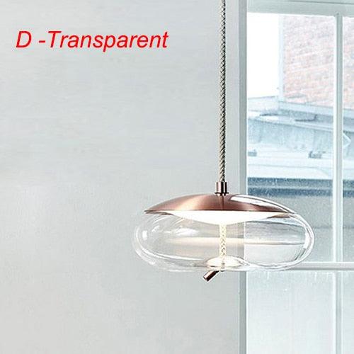Post Modern Jute Rope Multi Light Glass Pendant