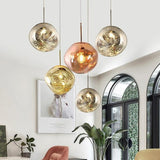 Colorful Warped Pendant Lights