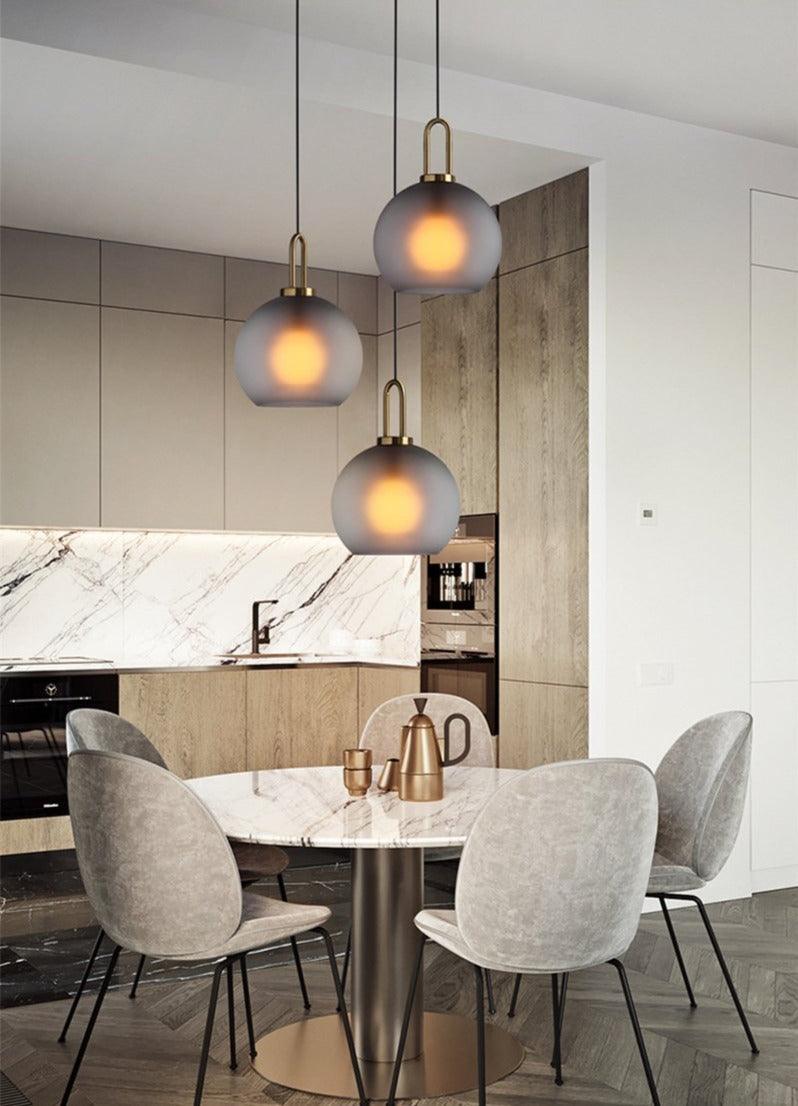 Nordic Global Clear Glass Pendant Light Fixture