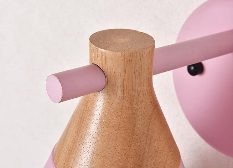 Wooden Macaron Wall Light for Bedroom