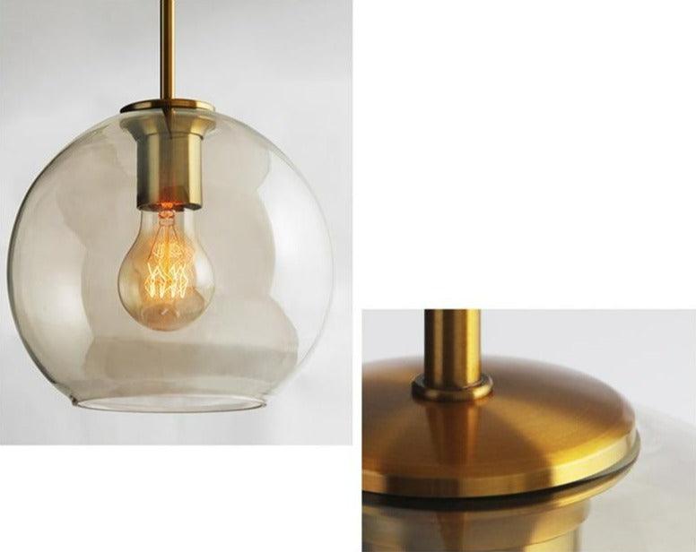Minimalist Round Single Glass Pendant Lights