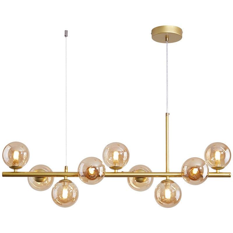 Modern Glass Globe Pendant Light for Kitchen Island