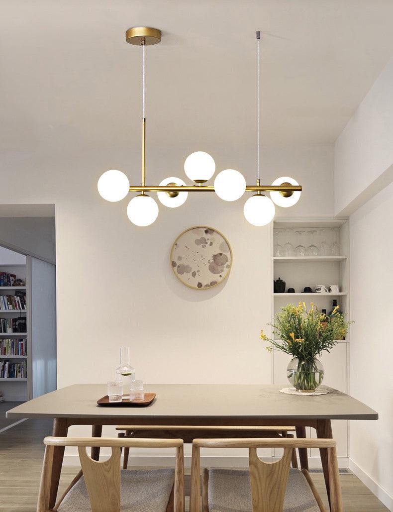 Modern Glass Globe Pendant Light for Kitchen Island